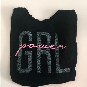 Loose black short sleeve graphic soft tee